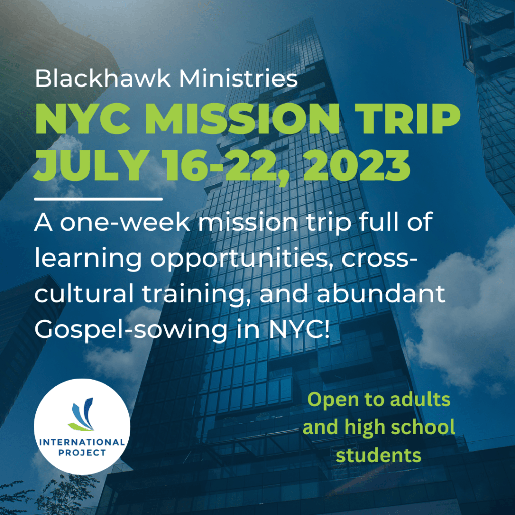 NYC Mission Trip – July 16-22